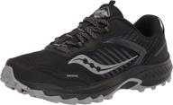 🏃 saucony excursion trail running shadow: the ideal men's athletic shoes logo