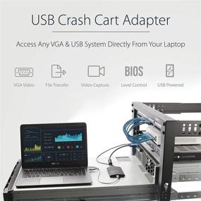 img 3 attached to 💻 Enhance Server Room Management with StarTech.com USB Crash Cart Adapter: File Transfer, Video, and Portable Laptop to KVM Console Solution (NOTECONS02)