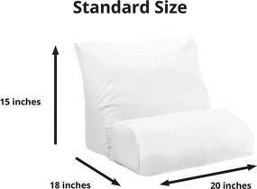 img 1 attached to 🛋️ Contour Products Flip Pillow Case - Standard Size (20 inch Width), White: Find Ultimate Comfort and Convenience!