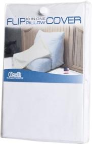 img 2 attached to 🛋️ Contour Products Flip Pillow Case - Standard Size (20 inch Width), White: Find Ultimate Comfort and Convenience!