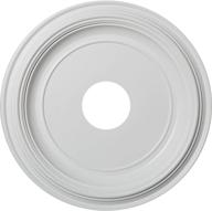 🏢 ekena millwork 16-inch traditional pvc ceiling medallion, unfinished logo