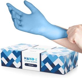 img 4 attached to 🧤 Latex-Free Disposable Blue Nitrile Gloves - 100 Count Medical Gloves