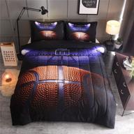 🏀 optimized search: basketball court print comforter quilt bedding set twin size for teen boys (basketball court) logo