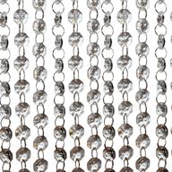 💎 33 feet clear diamond acrylic crystal garland | chandelier bead lamp chain | christmas/wedding party decoration and diy craft jewelry accent logo