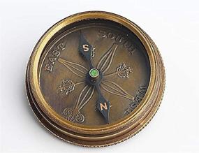 img 1 attached to 🧭 Engraved Antique Nautical Vintage Magnetic Compass with Scripture Quote – Ideal Baptism Gifts in Leather Case or Wooden Case for Loved Ones, Son, Father, Love, Partner, Spouse, Fiancé.