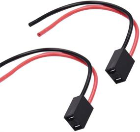 img 4 attached to HUIQIAODS H7 Female Wire Connector Pigtail: Enhance LED Headlight with Wiring Harness Replacement Kit - 2 Pack