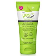 🌿 yes to tea tree scalp relief gentle & soothing pre-shampoo scalp scrub for dry scalp, 6 fluid ounces logo