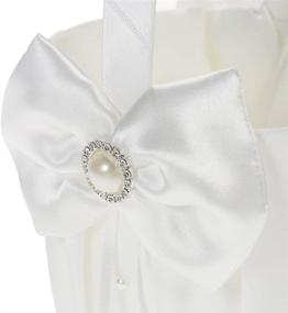 img 1 attached to Decdeal Bowknot Rhinestone Bearer Wedding