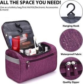 img 1 attached to 🧳 SellyFelly - Innovative Hanging Toiletry Storage Organizer for Travel Accessories