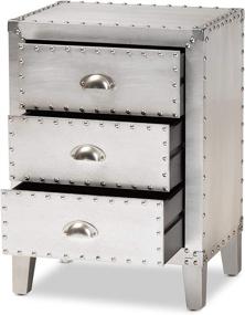 img 3 attached to 🌙 Silver Baxton Studio Nightstands: Enhancing Your Bedroom Décor