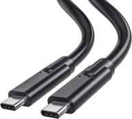 high-speed usb type c thunderbolt 3 cable: 5-feet tb3 cable | 100w charging | 20gbps data transfer | compatible with macbooks, usb-c docking station logo