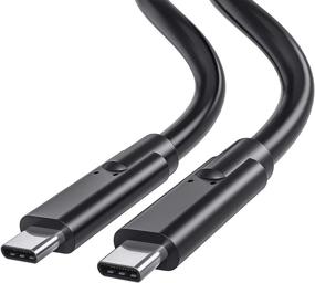 img 4 attached to High-Speed USB Type C Thunderbolt 3 Cable: 5-Feet TB3 Cable | 100W Charging | 20Gbps Data Transfer | Compatible with Macbooks, USB-C Docking Station