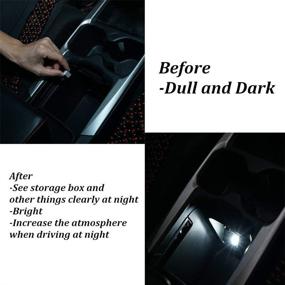 img 2 attached to 🚗 Bevinsee Mini USB LED Light for Car Plug-in - 5V Interior Ambient Lighting Kit in 7 Colors