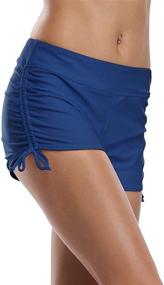 img 4 attached to 🩱 ATTRACO Women's Swim Shorts with Pockets - Solid Board Shorts for Women, Boy Shorts Swim Bottoms