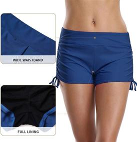 img 2 attached to 🩱 ATTRACO Women's Swim Shorts with Pockets - Solid Board Shorts for Women, Boy Shorts Swim Bottoms
