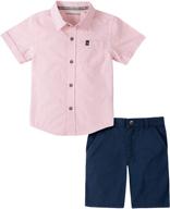 calvin klein shirt shorts set for boys' clothing sets logo