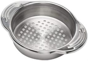 img 4 attached to Stainless Strainer Colander Vegetables Dishwasher