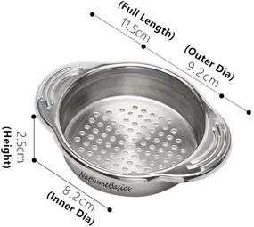 img 3 attached to Stainless Strainer Colander Vegetables Dishwasher