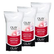 💦 olay regenerist micro-exfoliating wet cleansing cloths, 30 count, multicolor - bundle of 3 logo