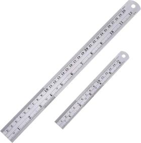 img 4 attached to 📏 Precision Stainless Steel Straight Rulers for Accurate Inch Measurements: Ideal for Testing, Inspecting, and Dimensional Measurements