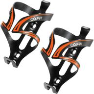 🚴 cofit 2 pack bike water bottle cages – lightweight and durable aluminum alloy bicycle cup drink holders for road, mtb, and bmx cycling logo