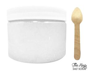 img 3 attached to 🔑 The Keys Salt Scrub: Exfoliating Sea Salt Body Skin Scrubs with Pure Florida Sea Salt and Organic Coconut Oil - Key Lime Scent, 12 oz + FREE Wooden Spoon