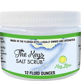 img 4 attached to 🔑 The Keys Salt Scrub: Exfoliating Sea Salt Body Skin Scrubs with Pure Florida Sea Salt and Organic Coconut Oil - Key Lime Scent, 12 oz + FREE Wooden Spoon