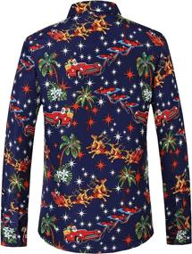img 3 attached to 🌺 Hawaiian Christmas Shirts for Men by SSLR: Stylish Clothing Collection