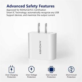 img 1 attached to 🔌 Amoner Улучшенный 2Pack 15W 3-портовое USB Зарядное устройство для стены для iPhone, iPad, Galaxy и больше