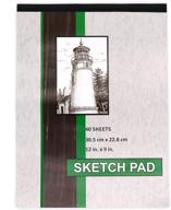 📒 emraw 40 sheets sketch pad - professional artist sketchbook for ink sketching, coloring and drawing - spiral-bound notebook with high-quality drawing paper - art supplies notebook logo