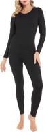 optimized for seo: winter warm women's ultra soft thermal underwear long johns set - base layer for skiing, hiking, and more - top & bottom logo