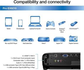 img 2 attached to Восстановленный проектор Epson Pro EX9210 1080p + WUXGA 3,400 Люмен Беспроводной HDMI