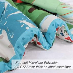 img 1 attached to PiccoCasa Seasons Microfiber Comforter Dinosaur