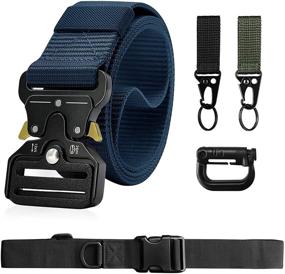 img 4 attached to 🪝 Tactical Release: Men's Heavy Rope Tactical Hooks D Carabiner for Military Use