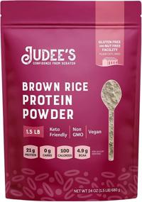 img 4 attached to 🌿 Judee's Brown Rice Protein Powder: 80% Protein, Keto-friendly, Vegan, Non GMO, Dairy-Free, Gluten & Nut Free, 21g Protein per Serving