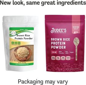 img 2 attached to 🌿 Judee's Brown Rice Protein Powder: 80% Protein, Keto-friendly, Vegan, Non GMO, Dairy-Free, Gluten & Nut Free, 21g Protein per Serving