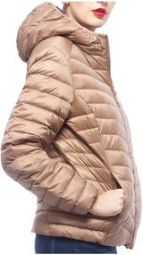 img 2 attached to Rokka&amp;Rolla Women's Packable Down Puffer Jacket Coat - Lightweight &amp; Breathable