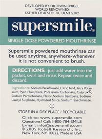 img 3 attached to 🔄 Supersmile Powdered Mouth Rinse: Clinically Proven Breath Freshener and Teeth Whitener - TSA Approved On-the-Go Packets - No Sugar or Alcohol