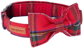 img 2 attached to Stylish & Comfortable Bowtie Collars for 🎀 Dogs & Cats - Perfect Christmas Pet Gift!