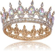 👑 luxurious crystal princess crowns and tiaras for little girls - perfect for birthdays, prom, costume parties, and queen rhinestone crowning logo