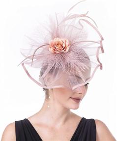 img 1 attached to Cream Special Occasion Accessories - Litter Star Fascinators Cocktail SY04 Women's Accessories