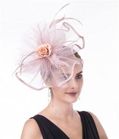 img 3 attached to Cream Special Occasion Accessories - Litter Star Fascinators Cocktail SY04 Women's Accessories