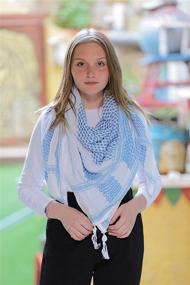 img 3 attached to Palestinian Handmade Tactical Accessories: Women's Keffiyeh Shemagh Scarves, Wraps & More