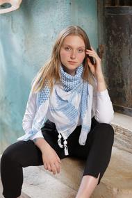 img 2 attached to Palestinian Handmade Tactical Accessories: Women's Keffiyeh Shemagh Scarves, Wraps & More