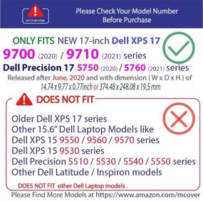 img 2 attached to MCover Hard Shell CASE For 17-Inch Dell XPS 17 9700 (2020) / 9710 (2021) Or Dell Precision 5750 / 5760 Series Laptop Computer ( NOT Compatible With Other Dell XPS Series ) ( Dell-XPS17-9700 Clear )