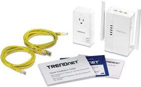 img 1 attached to 🔌 TRENDnet Wi-Fi Everywhere Powerline 1200 AV2 Dual-Band AC1200 Wireless Access Point Kit, TPL-430APK, with 1 x TPL-430AP and 1 x TPL-423E, Dual-Band Wireless AC1200 Access Point, 3 x Gigabit Ports