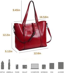 img 1 attached to HgOgTg Сумки-портфели через плечо Crossbody
