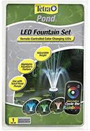 tetrapond fountain remote controlled color changing leds logo