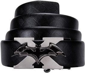 img 1 attached to Burgundy Crocodile Men's Accessories for Belts by Barry Wang - Designer Business Collections