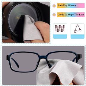 img 2 attached to 👓 6-Piece Anti-Fog Glasses Cloth Set - Nano Magic Lens Cloth & Anti-Fog Wipes for Eyeglasses, Goggles, Screens, and Ski Masks - Microfiber Cleaning Cloth included